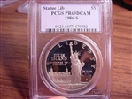 1986-S $1 Statue of Liberty PR69DCAM