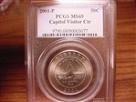 2001-P 50C Capitol Visitor MS69