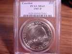 1987-P $1 Constitution MS69