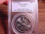 1992-D 50C Columbus MS69