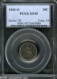 1843-O 10C XF45