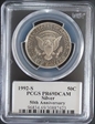 1992-S 50C Silver PR69DCAM