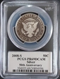 2008-S 50C Silver PR69DCAM