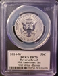 2014-W 50C Reverse Proof First Strike - Denver PR70