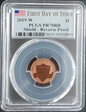2019-W 1C Shield - Reverse Proof First Day of Issue PR70RD