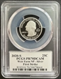 2020-S 25C Weir Farm NP - Silver First Strike Leonard Buckley PR70DCAM