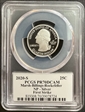 2020-S 25C Marsh-Billings-Rockefeller NP - Silver First Strike Leonard Buckley PR70DCAM