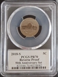 2018-S 5C Reverse Proof 50th Anniversary Set Jamie Franki PR70