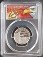 2021-S 25C Crossing the Delaware-Silver First Strike Cleveland Eagle with Sun PR70DCAM