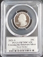 2021-S 25C Crossing the Delaware-Silver First Strike Cleveland Eagle with Sun PR70DCAM