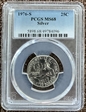 1976-S 25C Silver MS68