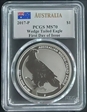 2017-P $1 Wedge Tailed Eagle First Day of Issue Mercanti MS70
