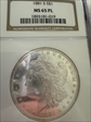 1881-s $1 Morgan  65pl