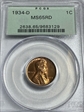 1934-D 1C MS65RD