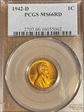 1942-D 1C MS66RD