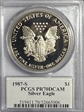 1987-S $1 Silver Eagle Mercanti Signature PR70DCAM