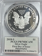 2018-S $1 Silver Eagle First Day of Issue Philadelphia Mercanti PR70DCAM
