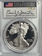 2021-S $1 Silver Eagle - Type 2 Advanced Release Emily S. Damstra PR70DCAM