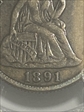 1891-S 10C VF30