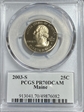 2003-S 25C Maine PR70DCAM