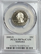 2003-S 25C Alabama PR70DCAM