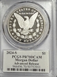 2024-S $1 Morgan Dollar Advanced Release Emily Damstra Flag PR70DCAM