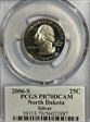 2006-S 25C North Dakota Silver PR70DCAM