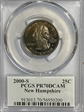2000-S 25C New Hampshire PR70DCAM
