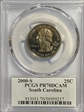 2000-S 25C South Carolina PR70DCAM
