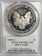 1989-S $1 Silver Eagle Mercanti Signature PR70DCAM