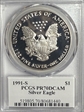1991-S $1 Silver Eagle Mercanti Signature PR70DCAM