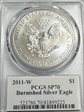 2011-W $1 Burnished Silver Eagle Mercanti Signature SP70