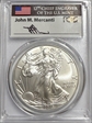 2016-W $1 Burnished Silver Eagle 30th Anniversary Lettered Edge FDI Mercanti SP70