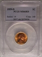 1959-D 1C MS66RD