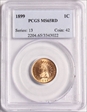 1899 1C MS65RD