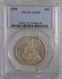 1858 50C AU55