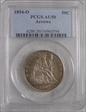 1854-O 50C AU50