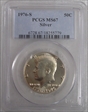 1976-S 50C Silver MS67