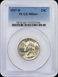 1947-D 25C MS66+