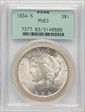 1934-S $1 MS63