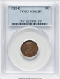 1922-D 1C MS62BN