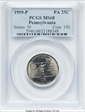 1999-P 25C Pennsylvania MS68