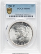 1923-D $1 MS66
