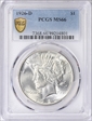1926-D $1 MS66