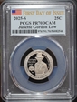2025-S 25C Juliette Gordon Low First Day of Issue PR70DCAM