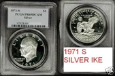 1971-S $1 Silver PR69DCAM