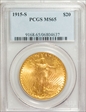 1915-S $20 MS65