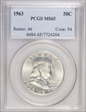 1963 50C MS65