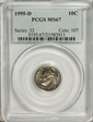 1995-D 10C MS67