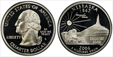 2006-S 25C Nebraska Silver PR69DCAM